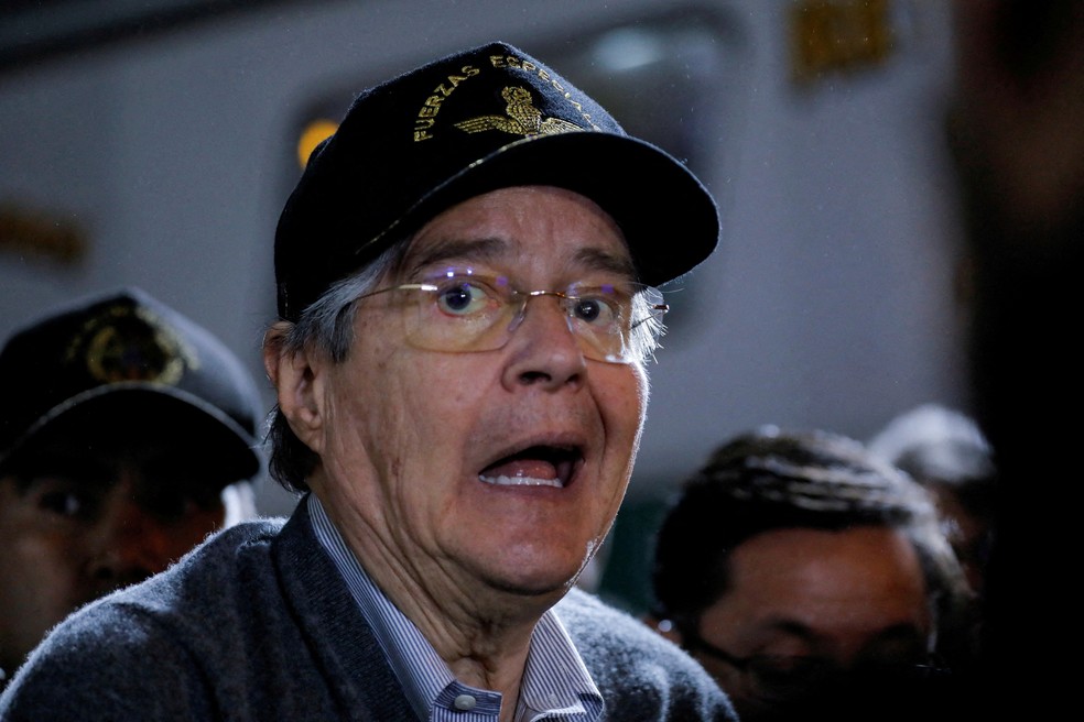 Imagem de abril de 2022 do presidente Guillerme Lasso — Foto: Karen Toro/Reuters