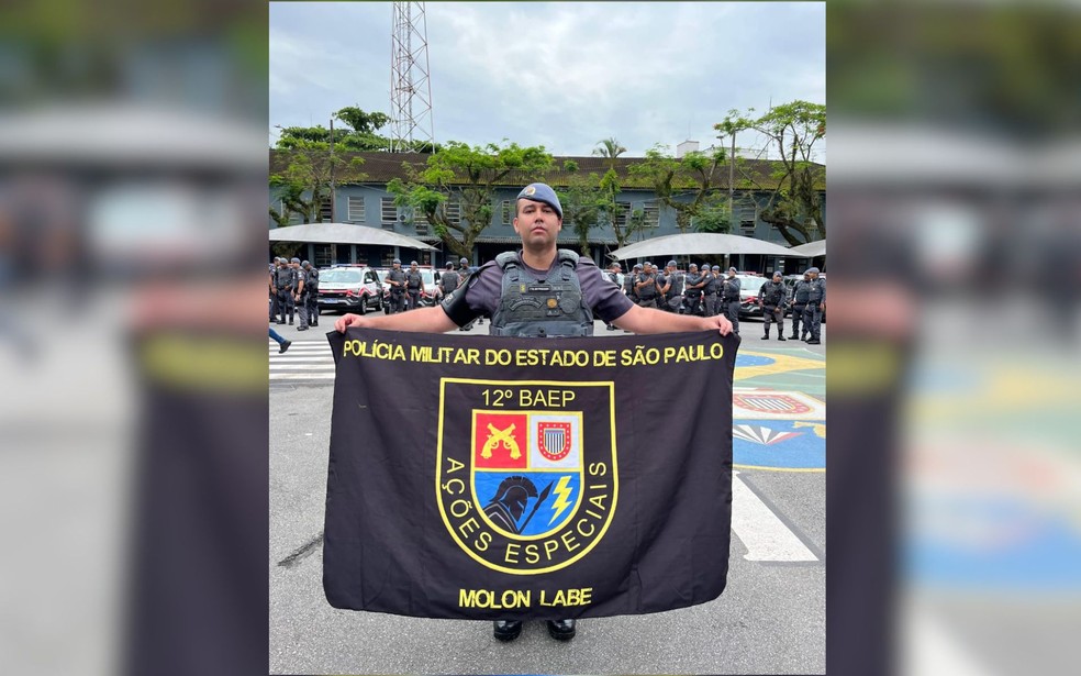 O 1º Tenente Médico PM Isaac Limeira Paxini Machado faz parte do 12º Batalhão de Ações Especiais de Polícia Militar (Baep) de Araçatuba (SP) — Foto: Divulgação