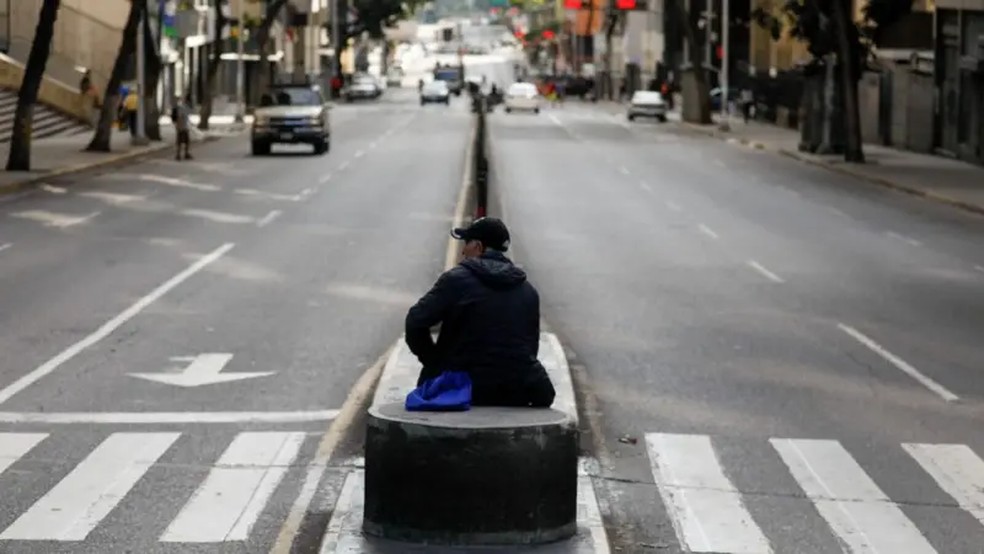 Ruas de Caracas em 5 de janeiro de 2026 — Foto: Reuters