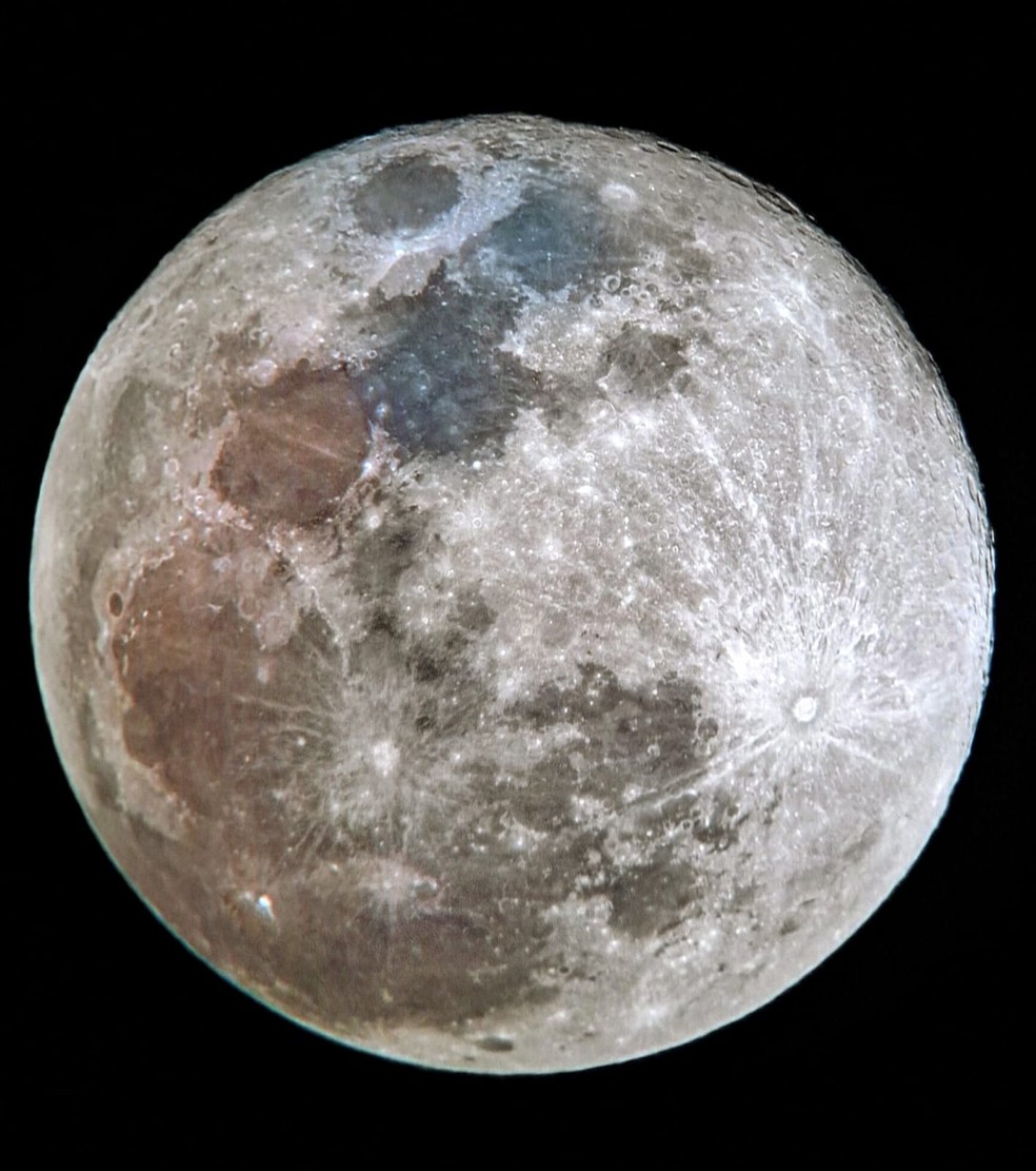 Superlua registrada em Arcoverde — Foto: Marlon Tenório/ Associação Astronômica de Arcoverde