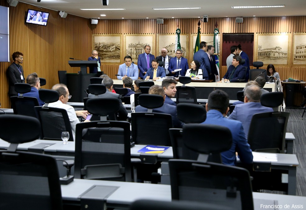 Sessão ocorrida nesta quarta-feira (10) — Foto: Francisco de Assis/CMN