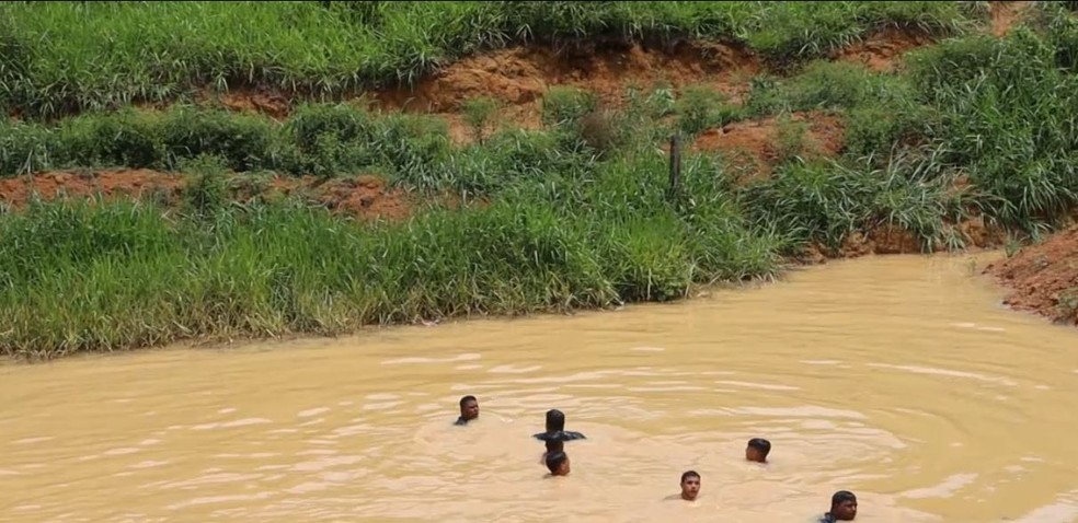 Meninas foram encontradas mortas por moradores em represa na cidade de Pacajá, PA — Foto: TV Liberal/Reprodução
