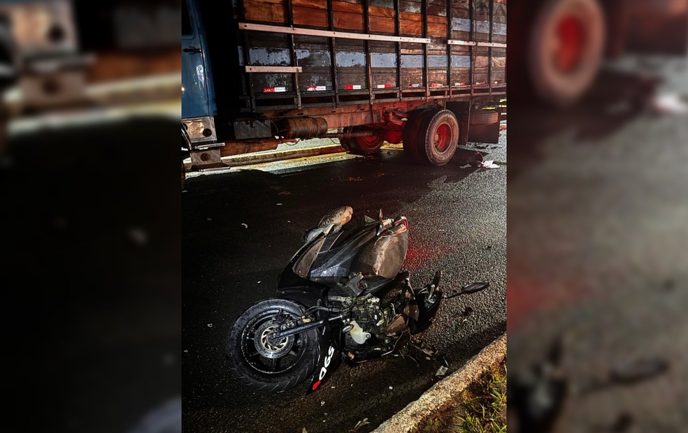 Um motociclista de 29 anos ficou ferido após se envolver em um acidente de trânsito em Vera Cruz (SP) — Foto: Arquivo pessoal