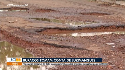 Moradores reclamam da falta de manutenção nas ruas de Luzimangues