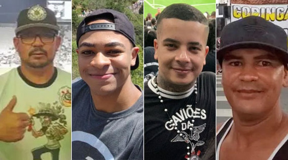 Corintianos mortos em acidente na Fernão Dias que já foram identificados. — Foto: Arquivo pessoal