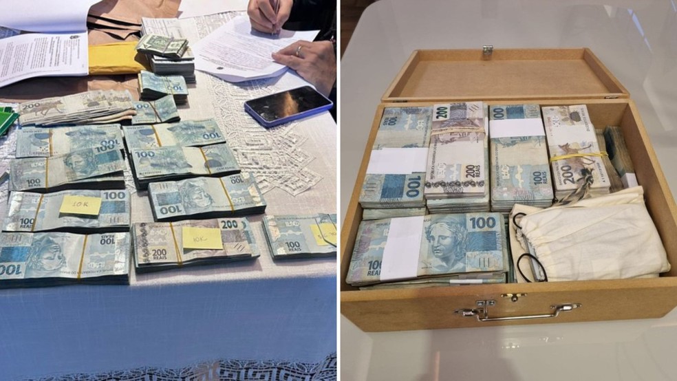 PF deflagra operação para desarticular organização criminosa envolvida em lavagem de dinheiro em Bauru — Foto: Polícia Federal/divulgação