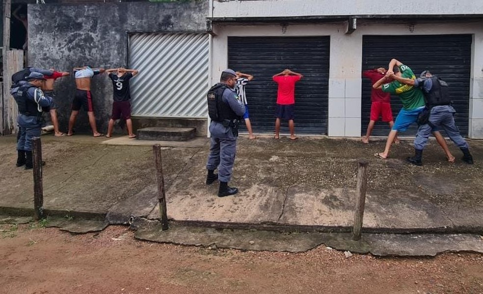 Ação policial no município de Santana, o segundo mais populoso do Amapá — Foto: PM-AP/Divulgação