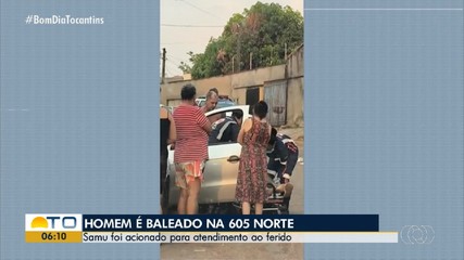 Homem é baleado na 605 Norte em Palmas