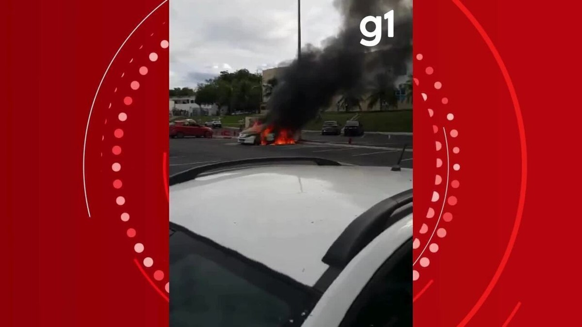 Estudante sofre queimaduras após carro explodir enquanto dava partida em estacionamento de universidade em MT