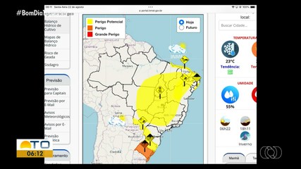 Saiba como fica a previsão do tempo nas regiões do Tocantins