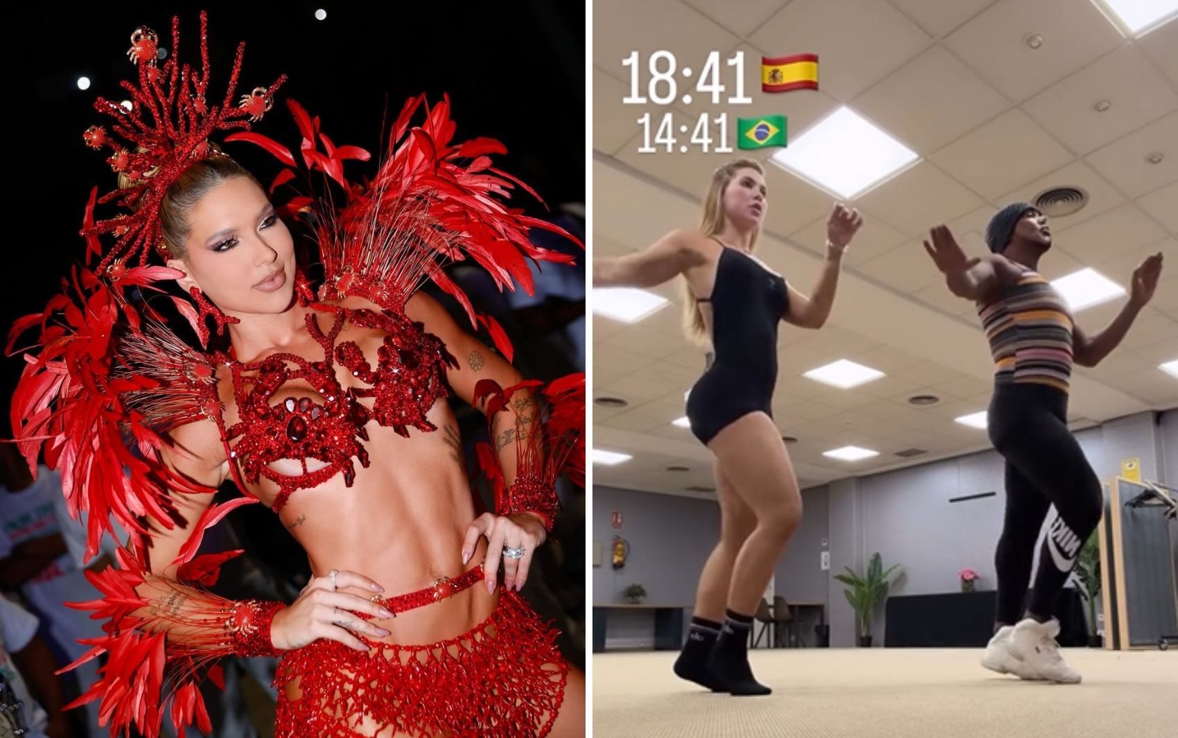 Virginia leva professor de samba para Madri para se preparar para o carnaval; vídeo
