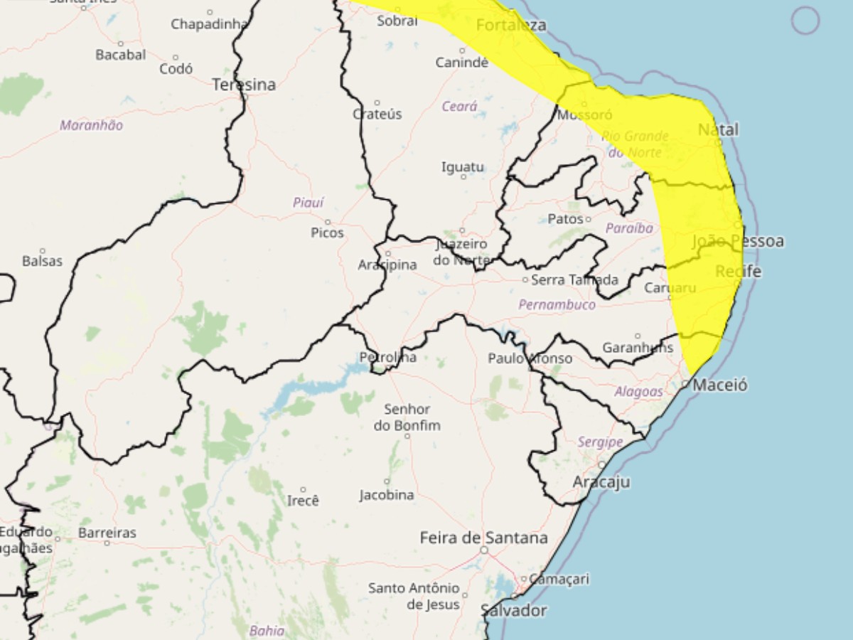 Chuvas no interior de Pernambuco: Inmet emite alerta para Caruaru e outras 19 cidades
