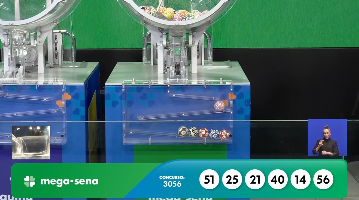 Mega-Sena 3056 acumula e prêmio vai a R$ 85 milhões; confira os números sorteados