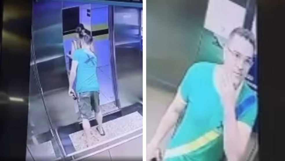 Israel Leal Bandeira foi denunciado por passar a mão nas partes íntimas de uma mulher em elevador em Fortaleza. — Foto: Reprodução