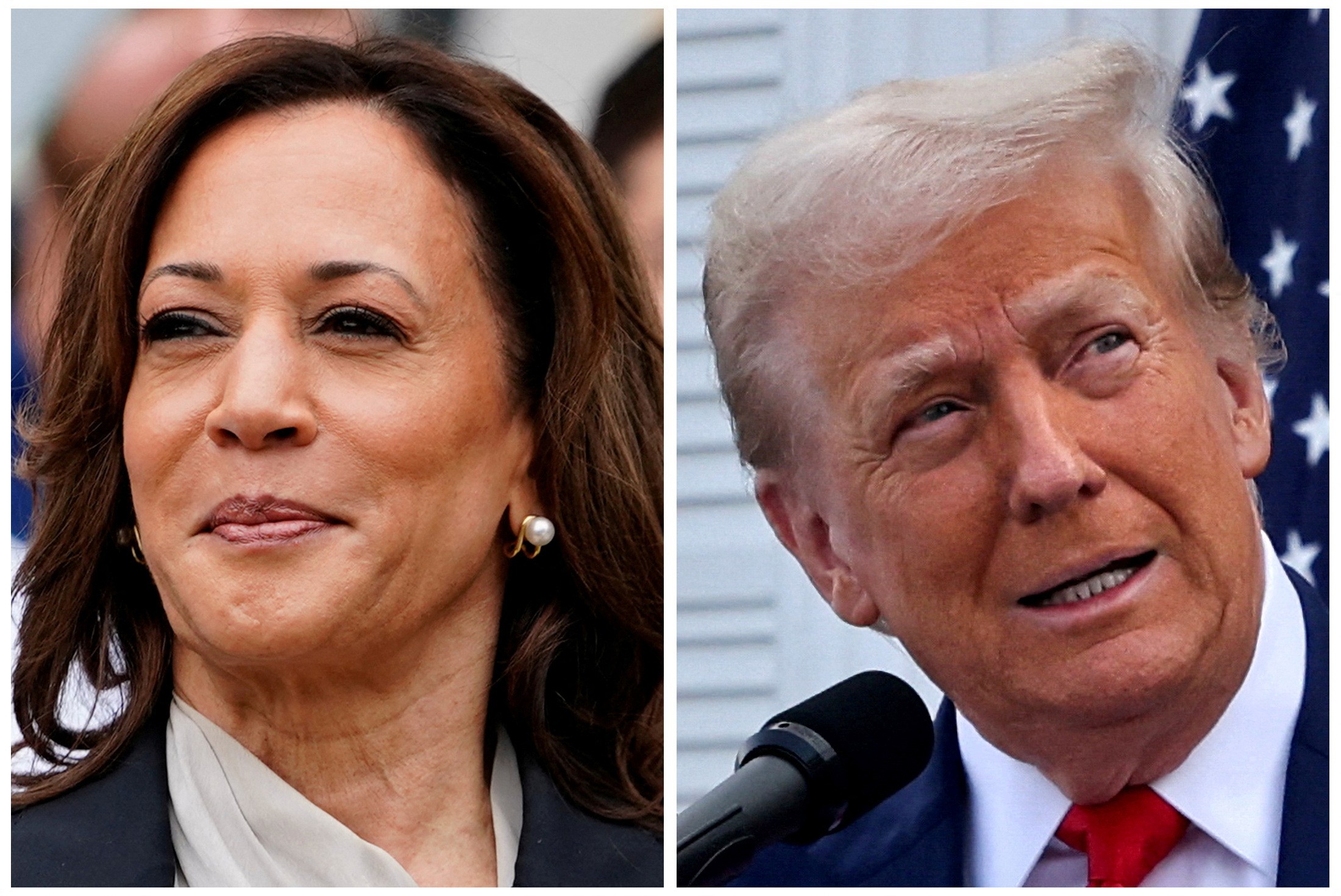 Kamala aparece com 46% dos votos, e Trump, com 43%, diz pesquisa Reuters/Ipsos