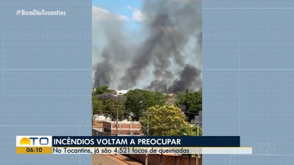 Tocantins registra mais de 4,5 mil focos de queimadas desde janeiro de 2025