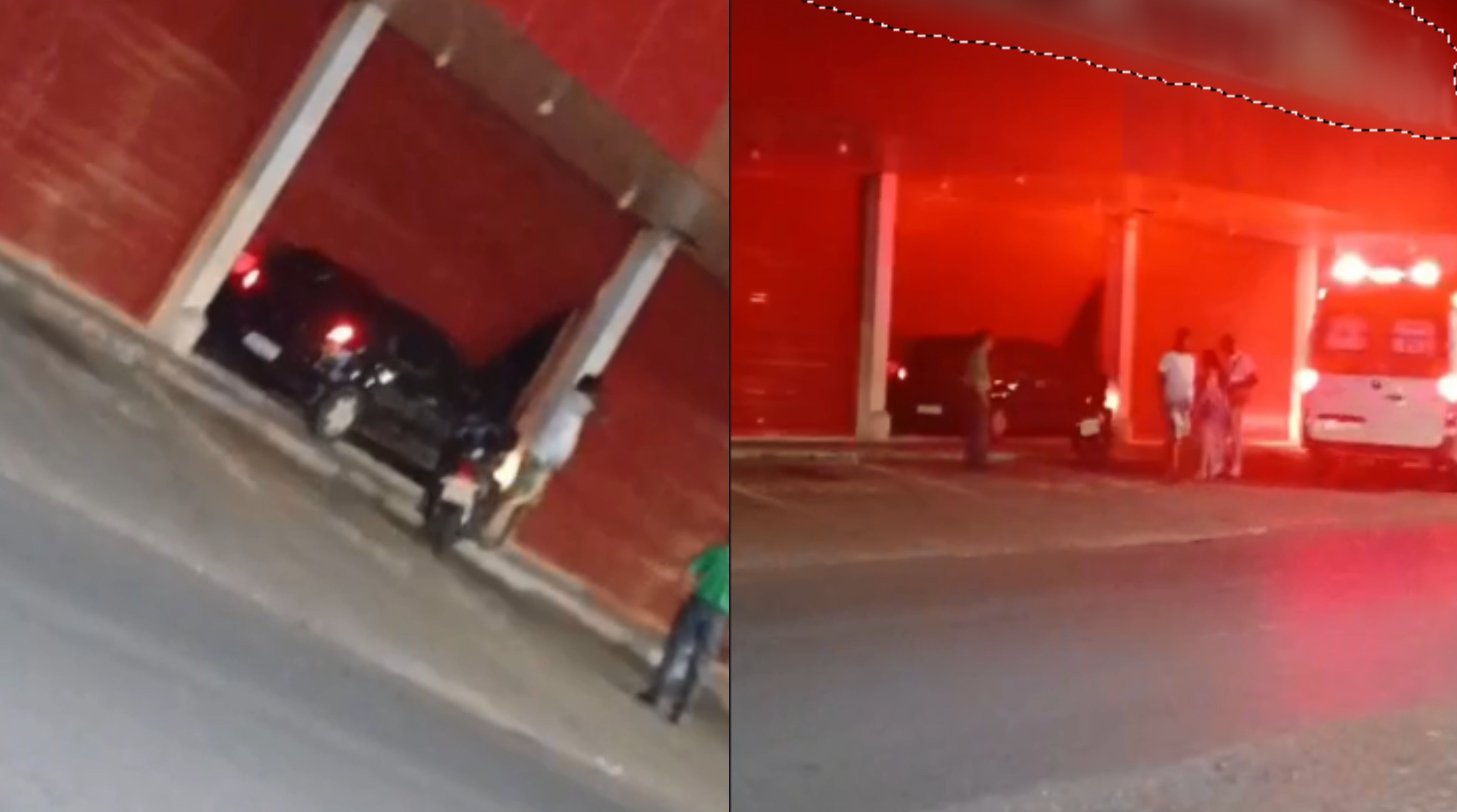 Carro desgovernado invade supermercado e é abandonado por ocupantes em Boa Vista