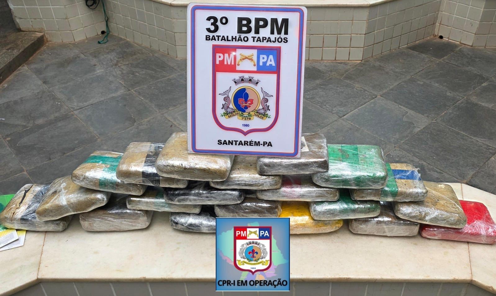 Em Santarém, PM apreende mala recheada de drogas em ferryboat que seguia para o Amapá