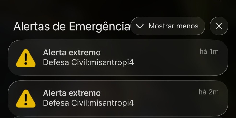 Moradores de Curitiba, Rio, São Paulo e DF relatam alerta sonoro com palavra “misantropia” em celulares | G1