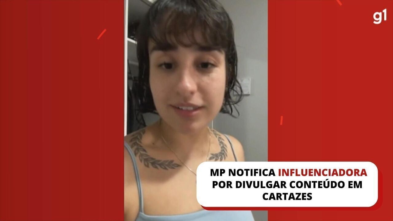 MP notifica influenciadora por divulgar conteúdo em cartazes no RS