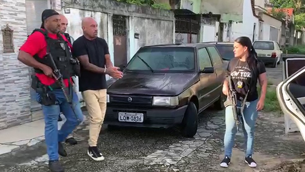 Marcio de Oliveira Barreto foi preso em Quintino — Foto: Reprodução/TV Globo