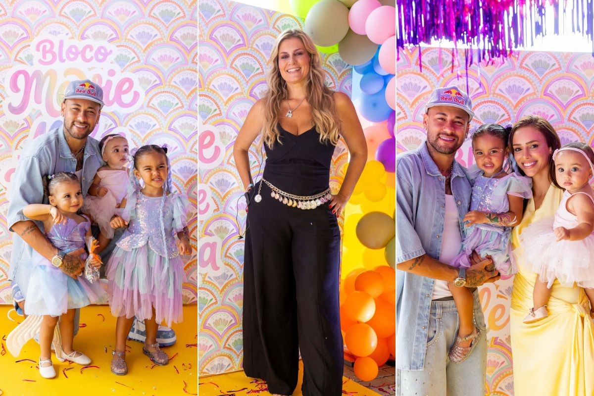 Neymar faz Bloco de Carnaval para as filhas e decoradora revela bastidores da festa em mansão no litoral de SP 