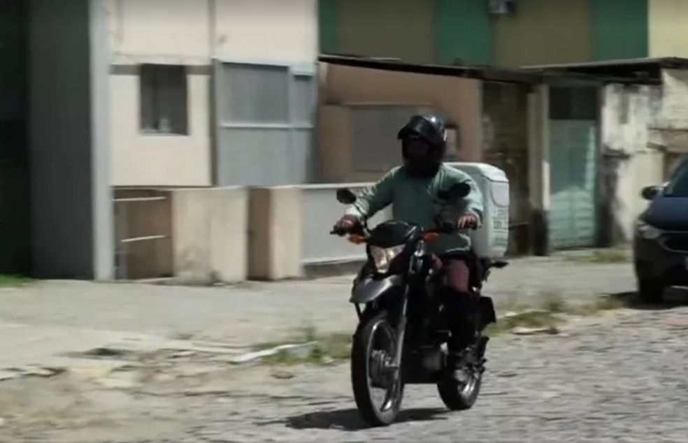 Motoentregador motoboy entregador natal RN Rio grande do Norte — Foto: Reprodução/Inter TV Cabugi/ARQUIVO