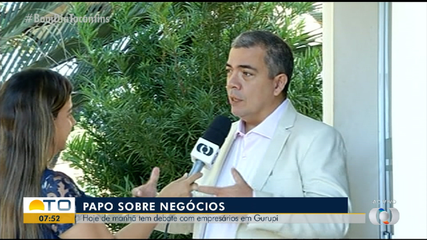 Debate com empresários é realizado nesta quinta-feira (9) em Gurupi