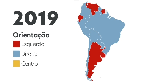Esquerda x direita: veja como está o mapa da América do Sul após a eleição presidencial no Chile
