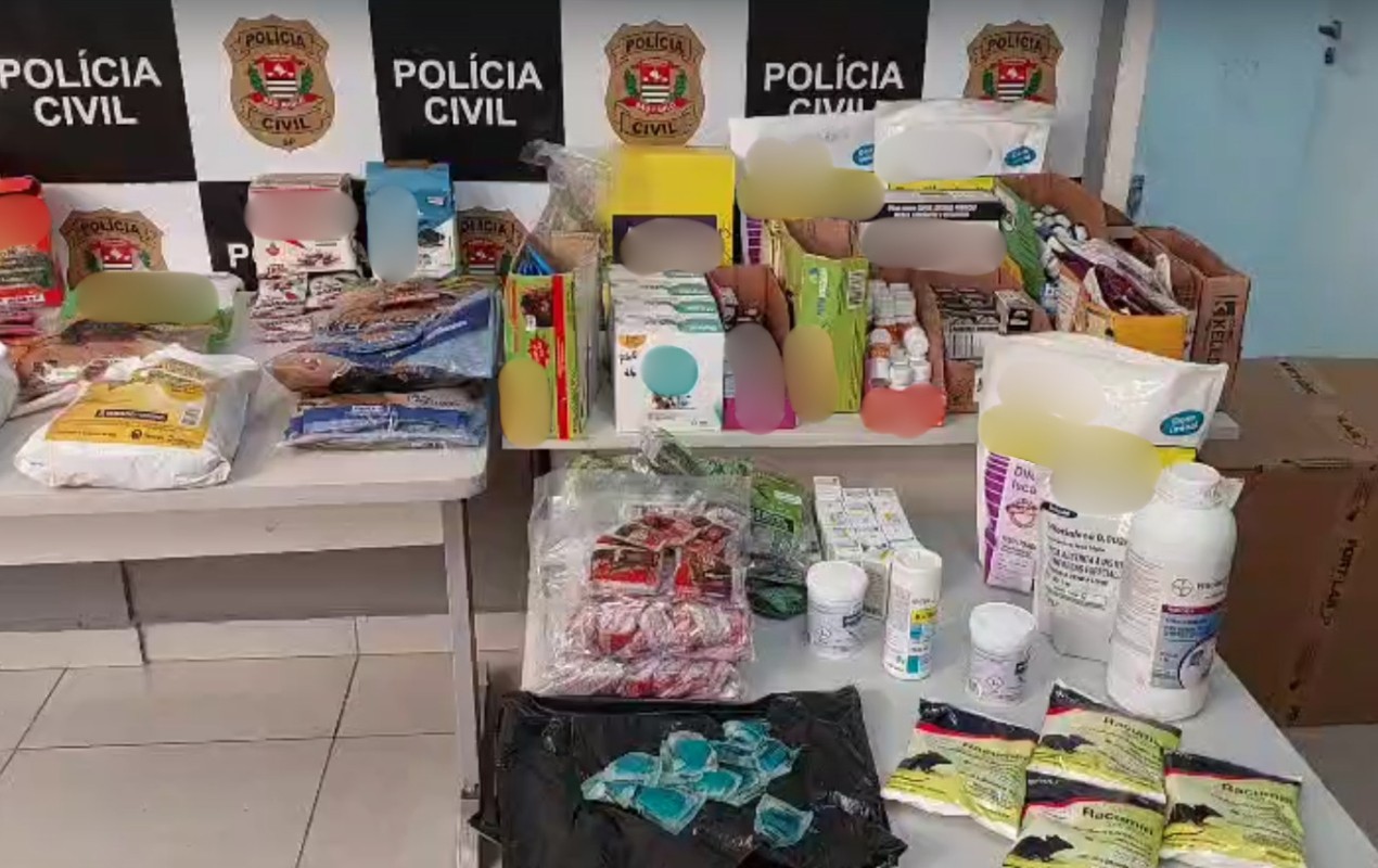Operação contra venda ilegal de agrotóxicos prende quatro pessoas após envenenamento de 50 animais 