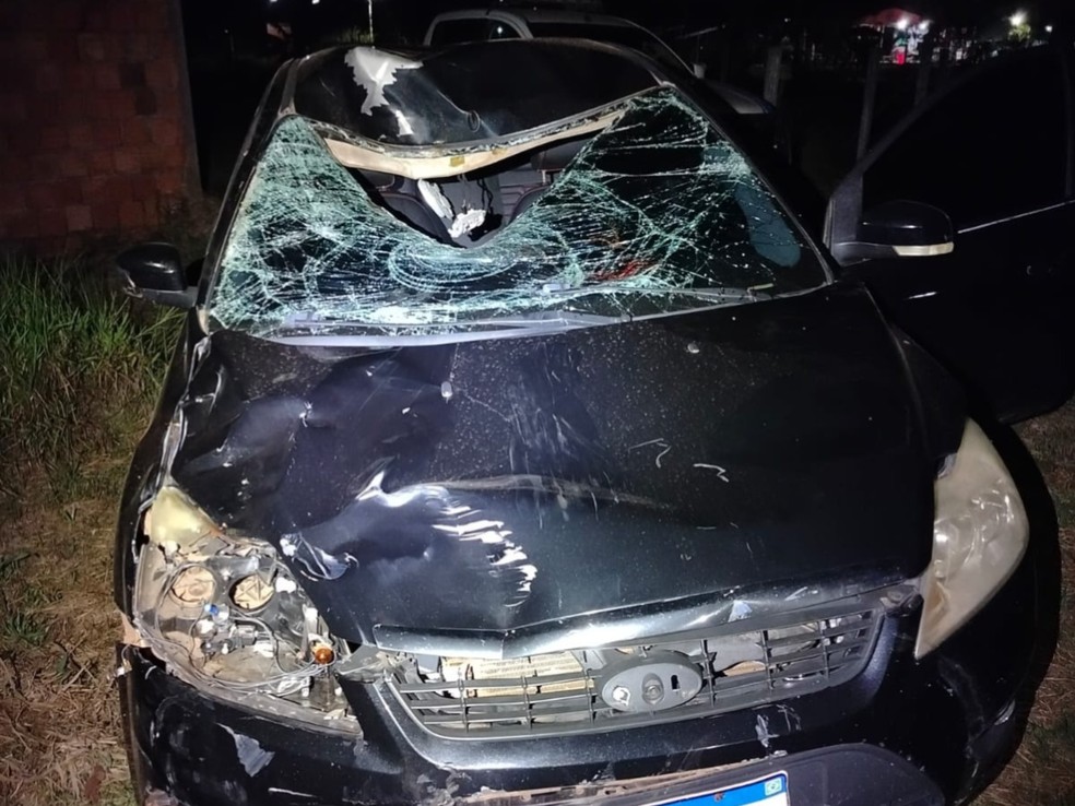 Pol&iacute;cia localizou o carro do suspeito abandonado no bairro Cidade Alta &mdash; Foto: Foto: Arquivo pessoal