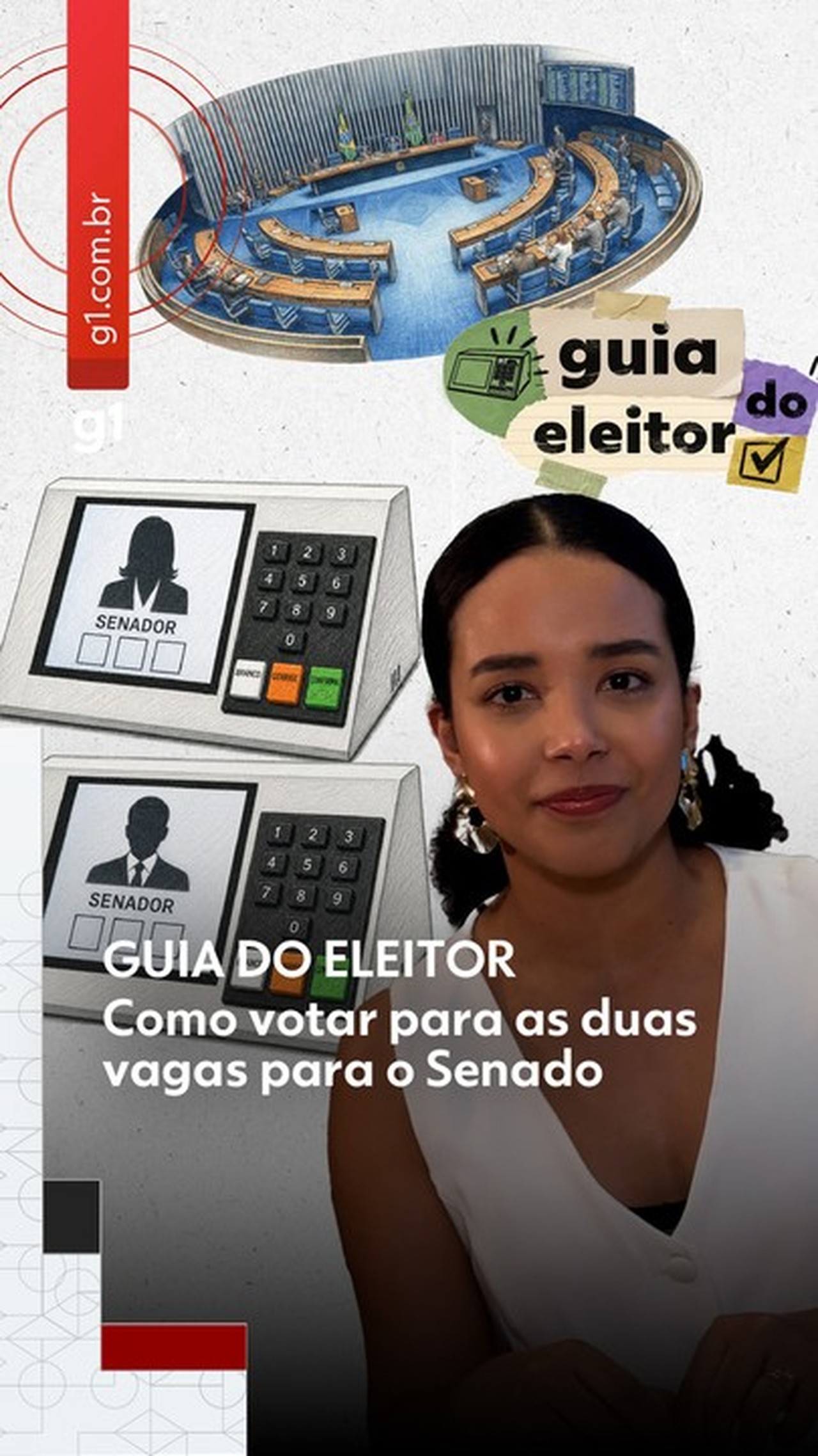 G1 explica como votar duas vezes para o Senado e evitar erros