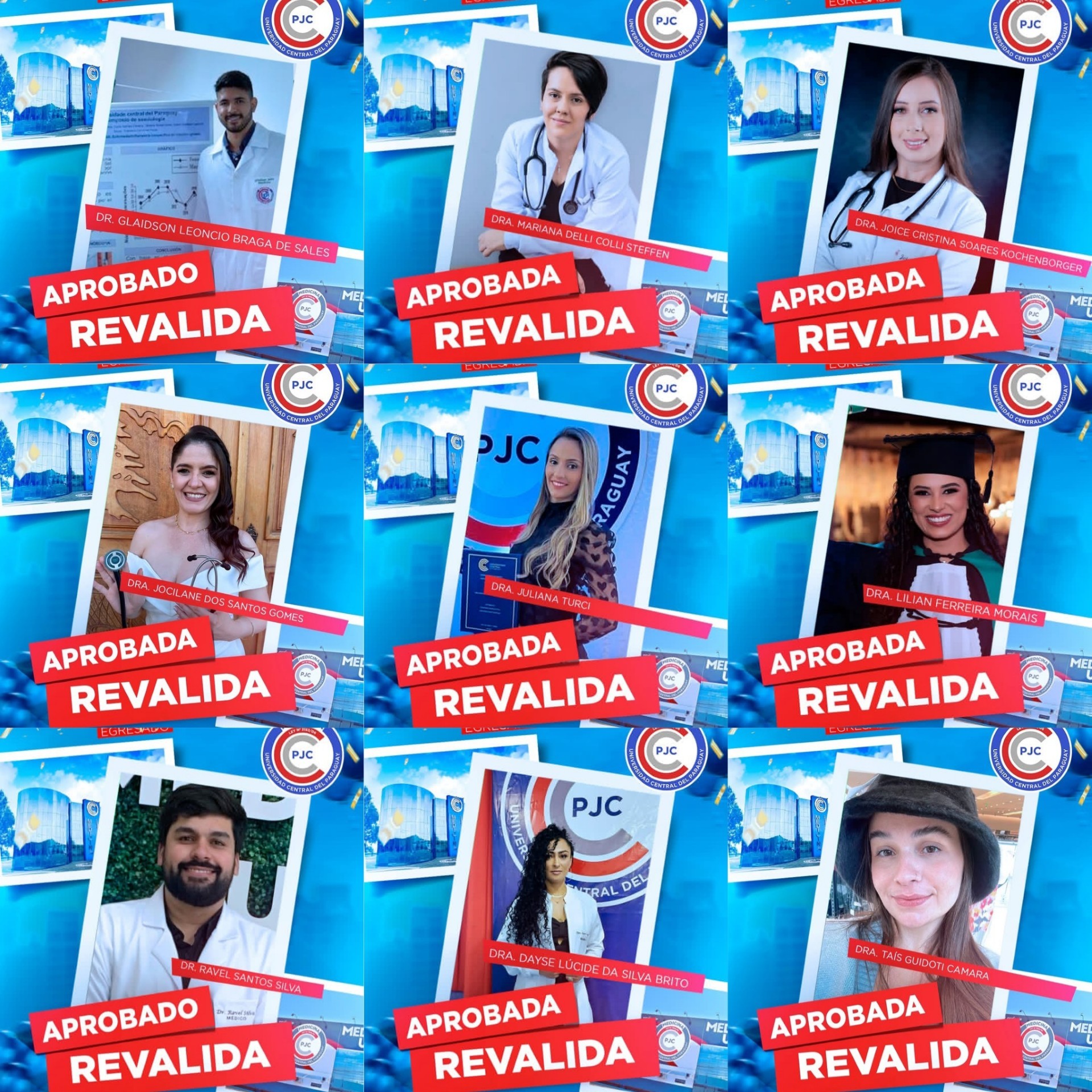 Grupo de médicos formados na UCP de Pedro Juan é aprovado no Revalida Brasil