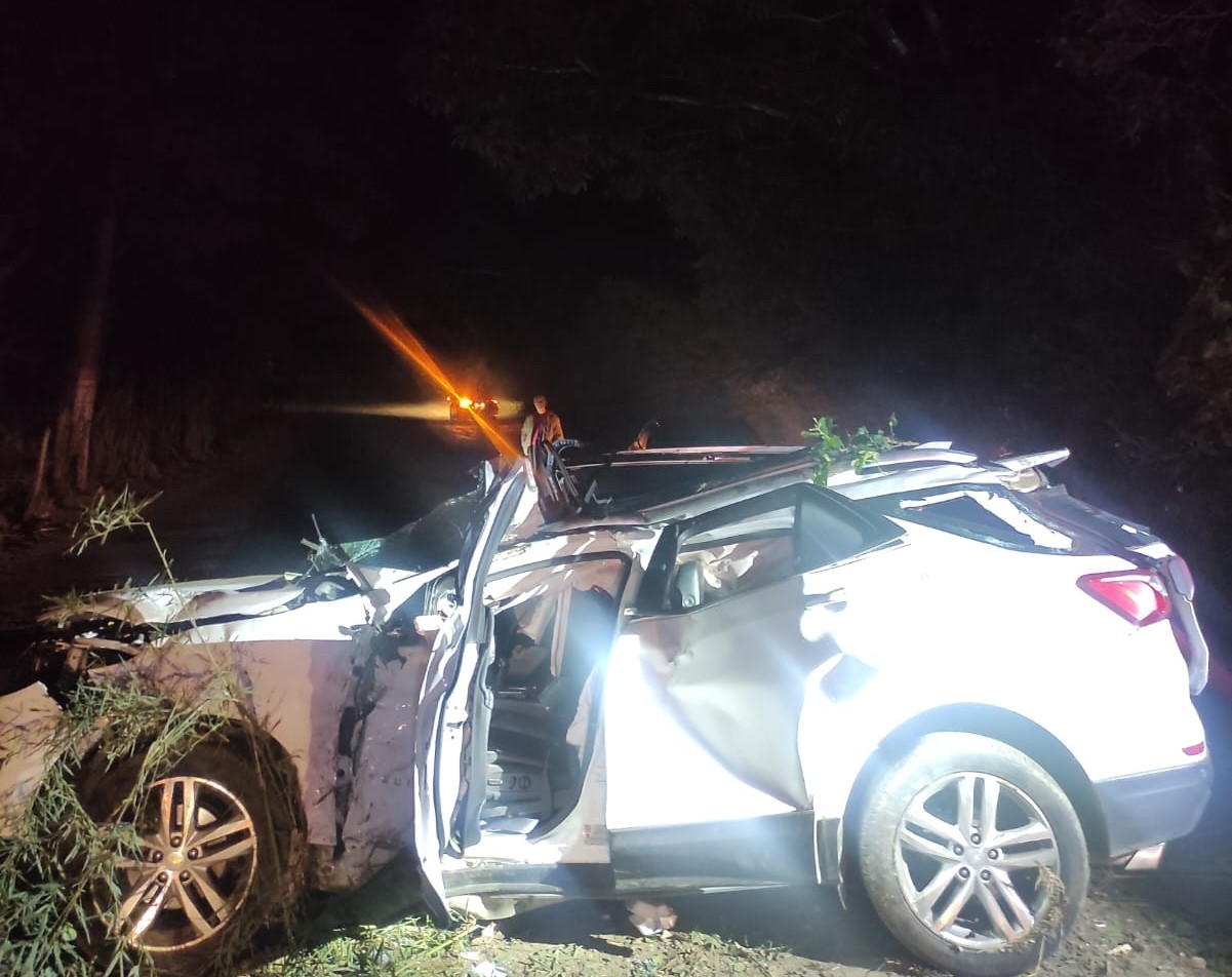 Médico morre após perder o controle do carro e bater em árvores na MG-353