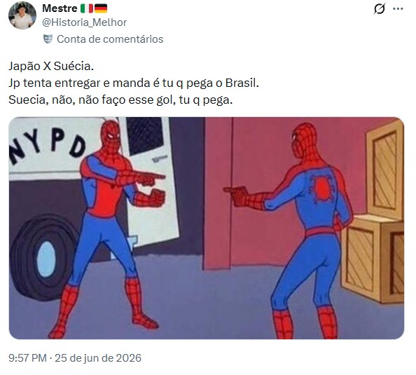 Japão x Suécia: veja memes do empate que definiu o próximo adversário do Brasil