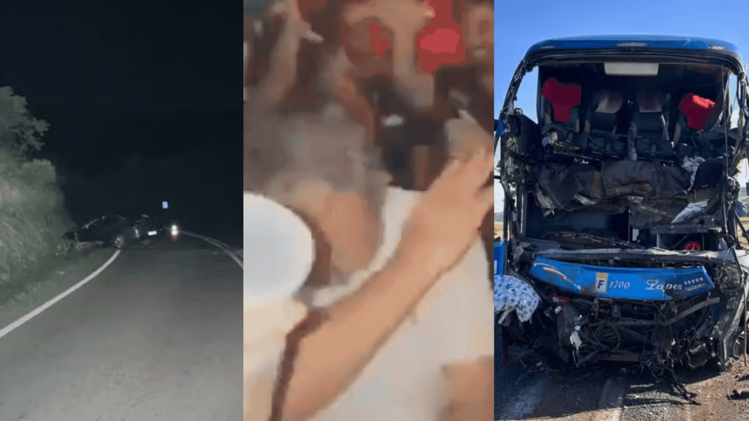 Você viu? Motorista segue caminhão e presencia acidente, filha leva pai em bar universitário e batida de ônibus com fiéis