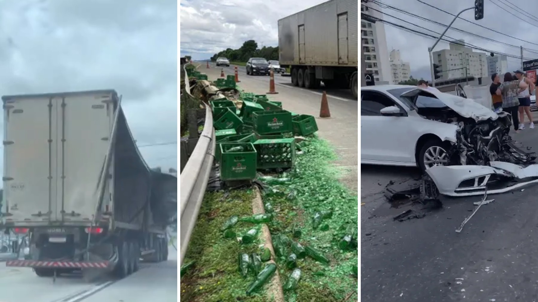 Motorista de caminhão desgovernado acusado de provocar 18 acidentes e derrubar garrafas de cerveja na BR-376 vai a júri popular nesta segunda (19)