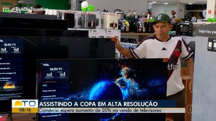 Comércio fica otimista com venda de TVs para a Copa do Mundo