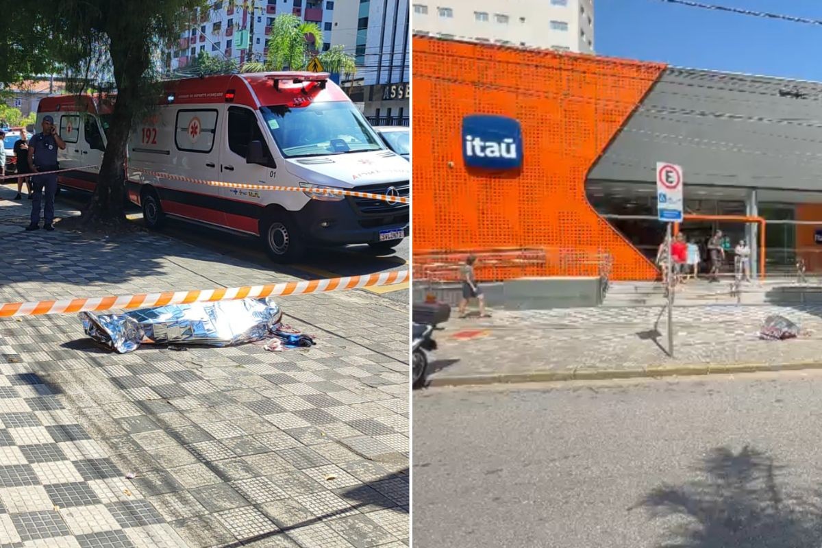 Homem é morto na porta de banco ao ser alvo de emboscada no litoral de SP; cunhado é suspeito