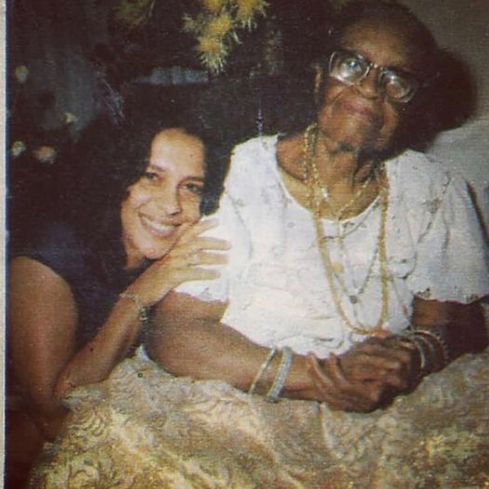 Gal Costa e Mãe Menininha — Foto: Acervo Pessoal
