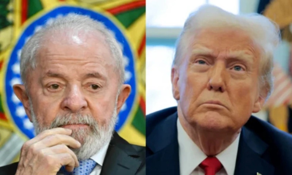 Lula e Trump vêm protagonizando, segundo especialistas, o pior momento das relações bilaterais entre Brasil e Estados Unidos — Foto: Getty Images via BBC