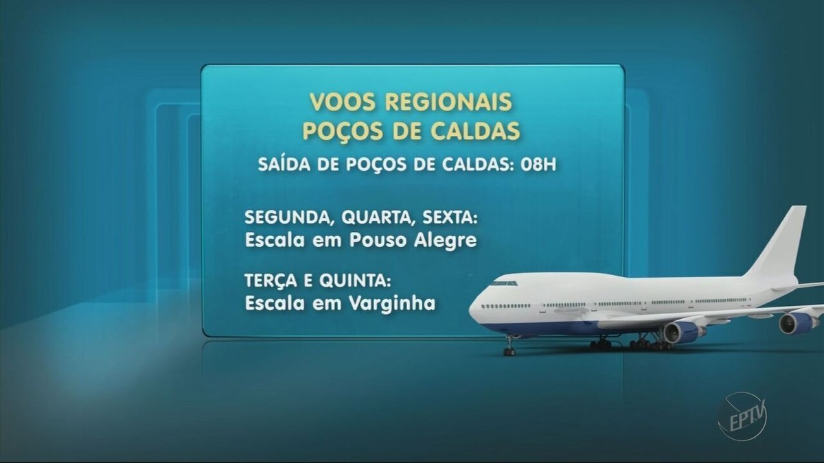 Aeroporto de Poços de Caldas volta a ter voos para Belo Horizonte Sul de Minas G1