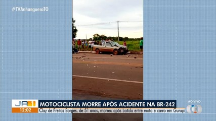 Motociclista morre após acidente na BR-242