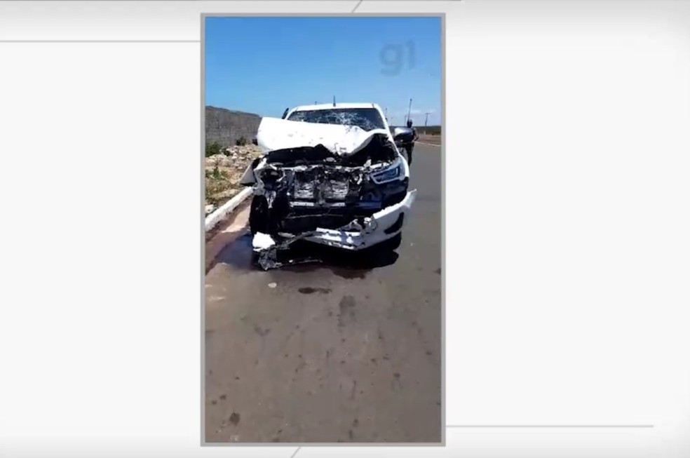 Primos morrem após colisão entre carro e moto em Parnaíba — Foto: Reprodução