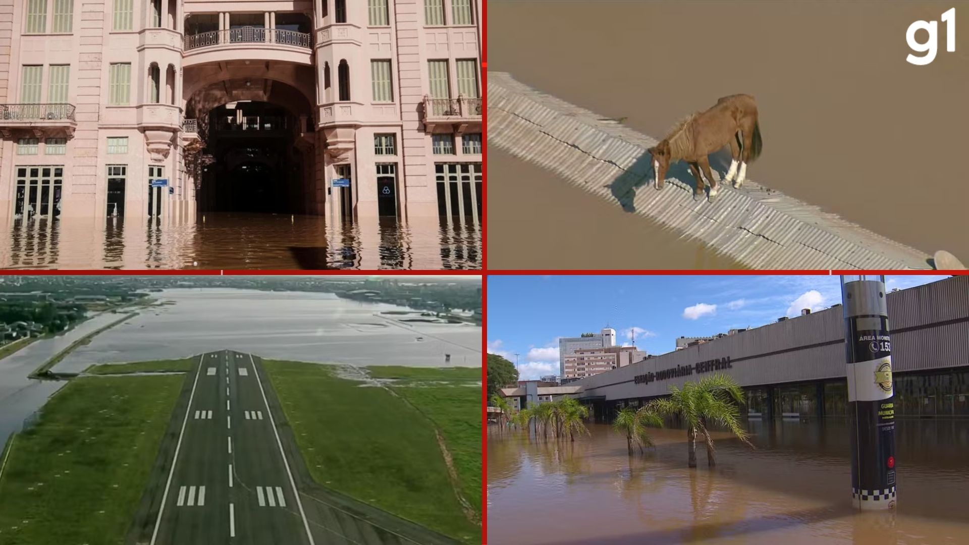 ANTES e DEPOIS: veja como ficaram locais emblemáticos das enchentes do RS após a água baixar 