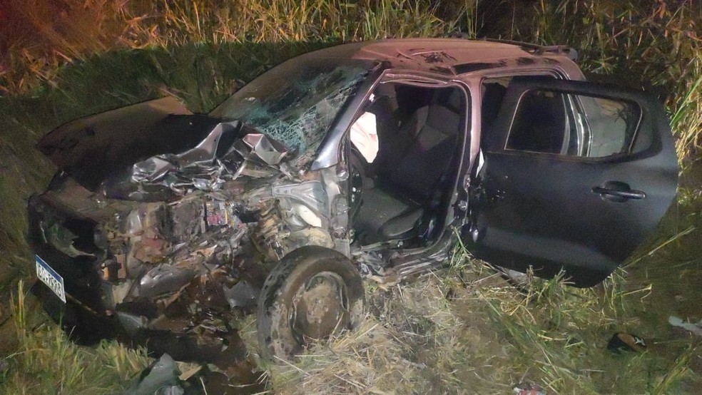 Acidente no oeste do estado deixa um morto e oito feridos — Foto: Divulgação/PRF