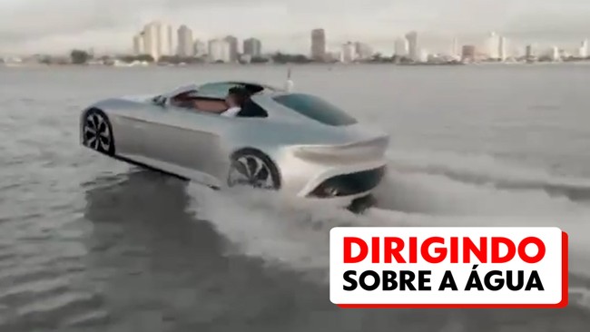 Conhea o 'carro esportivo de luxo' que anda sobre a gua a 100 km/h