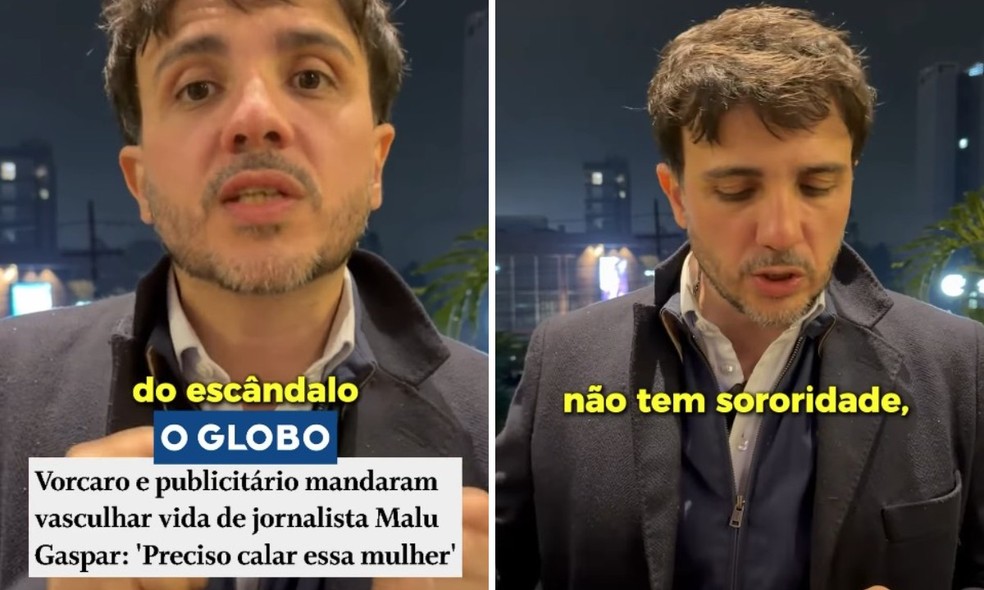 Renan Santos em publicação no Instagram. — Foto: Reprodução/Instagram