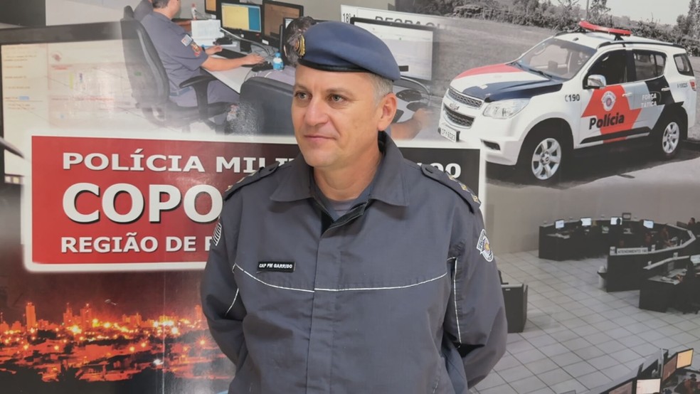 Capitão Anderson Garridos Caione, chefe da Sessão Operacional do CPI-8 — Foto: Reprodução/TV TEM