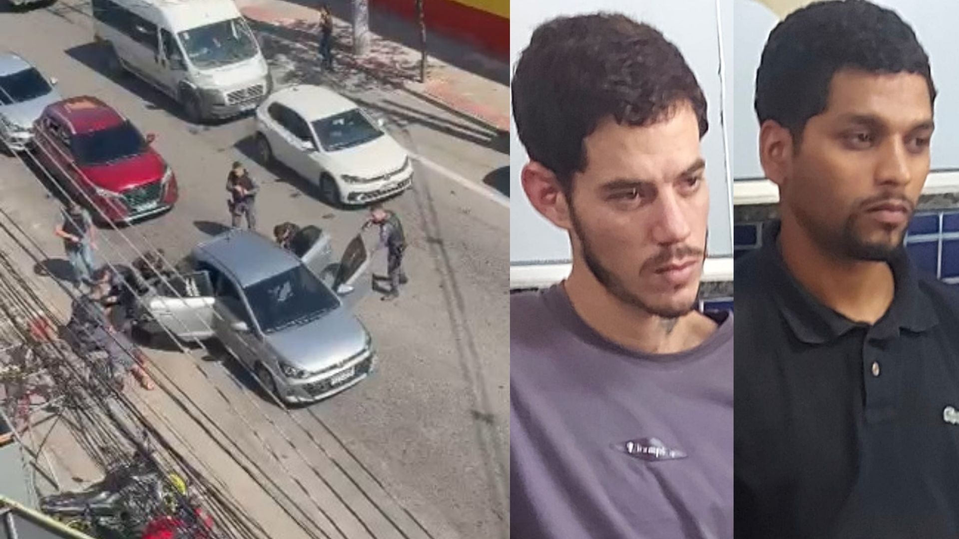 VÍDEO: polícia prende braço armado de facção em carro de aplicativo a caminho de ataque a rivais em Vila Velha